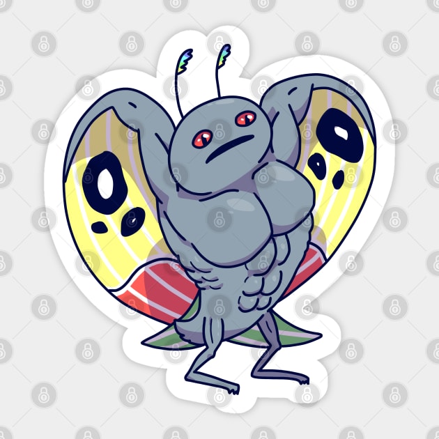 Buff Mothman Sticker by ziodynes098